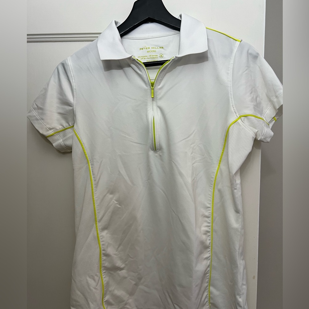 Peter millar white medium women’s golf shirt